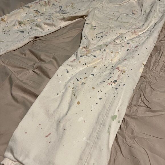 White Paint Splatter Jeans - Picture 4 of 12